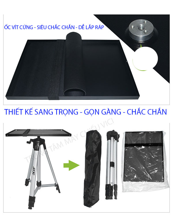 Trọn bộ giá máy chiếu 3 chân