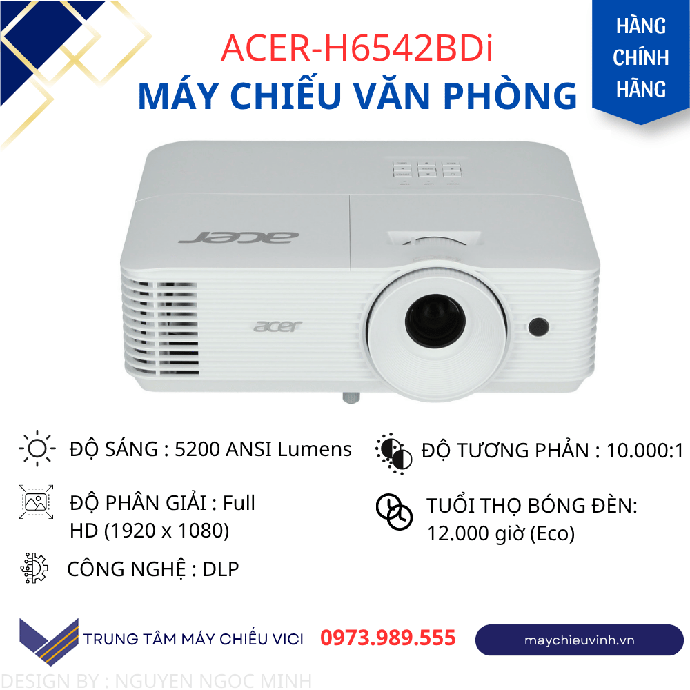 máy chiếu acer-H6542BD dùng cho môi trường có ánh sáng mạnh