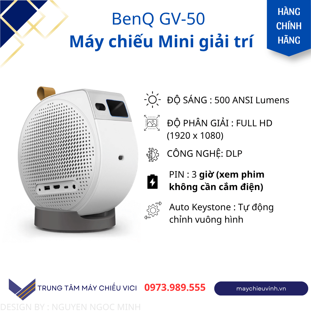 máy chiếu mini BenQ gv50 giá rẻ 