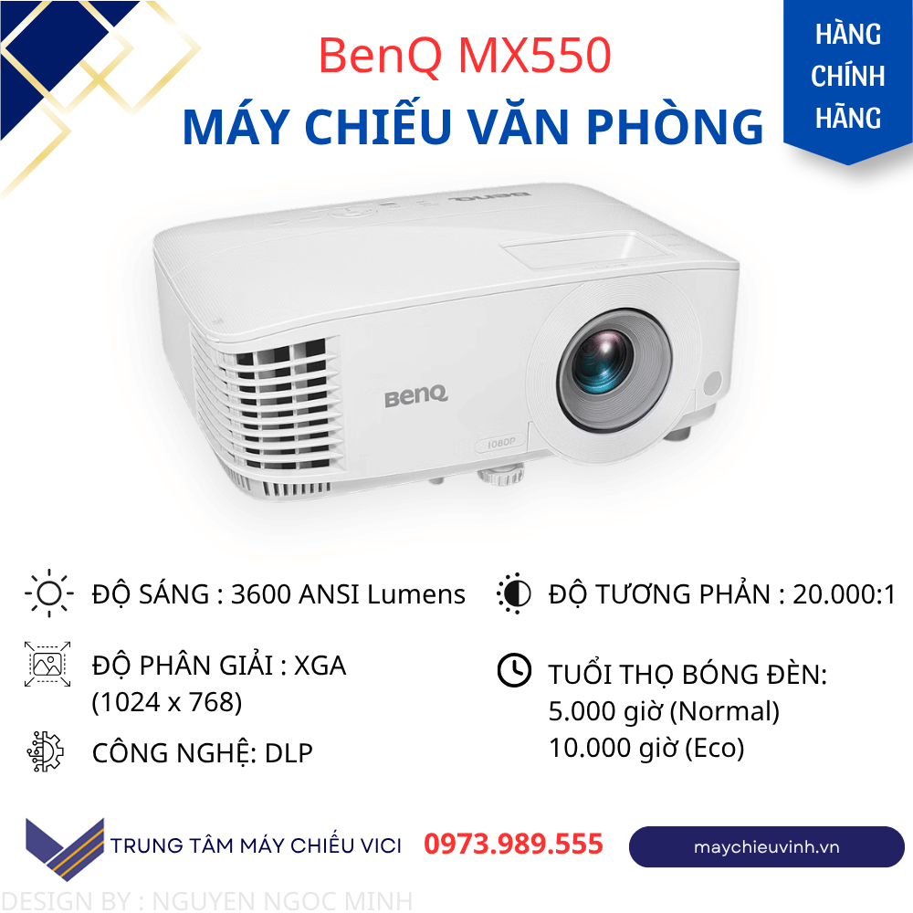 may chieu benq mini mx550