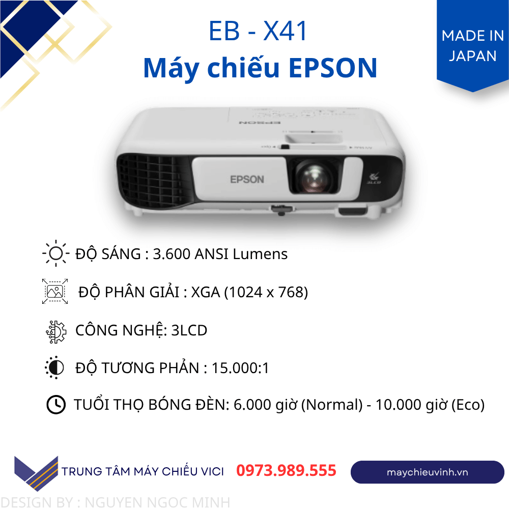 máy chiếu epson ebx41 văn phòng giá rẻ tại hà nội
