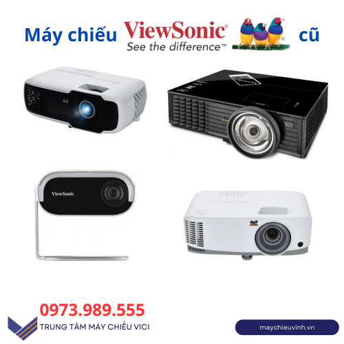 Máy Chiếu ViewSonic Cũ Giá Rẻ Hà Nội – Có Sẵn 3 Model, Bảo Hành 3 Tháng
