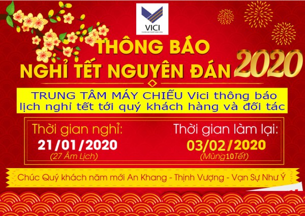 Thông báo lịch nghỉ tết nguyên đán Canh Tý 2020